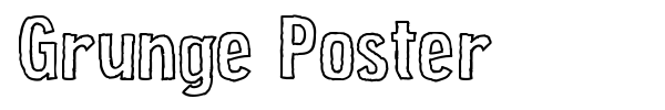 Grunge Poster font preview
